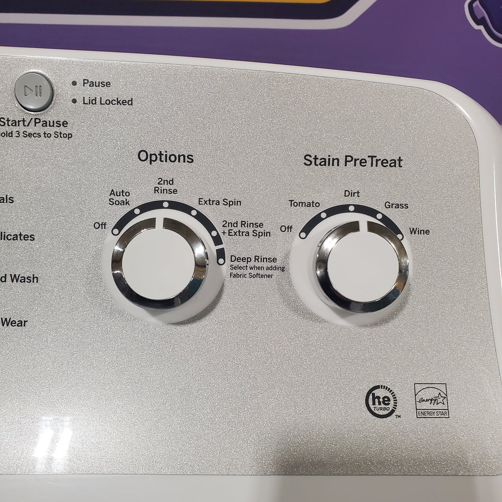 Pictures of Neu Select Silver Impeller Washer GE® ENERGY STAR® 4.4 cu. ft. stainless steel capacity washer - Certified Refurbished - Neu Appliance Outlet - Discount Appliance Outlet in Austin, Tx