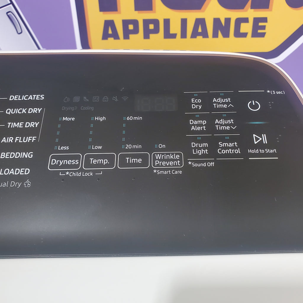 Pictures of 5.5 cu. ft. Samsung Extra-Large Capacity Smart Super Speed Ivory Top Load Washer (Scratch & Dent) - Minor and 7.4-cu ft Electric Steam Sanitize+ Dryer in Ivory (Scratch & Dent) - Minor - Neu Appliance Outlet - Discount Appliance Outlet in Austin, Tx