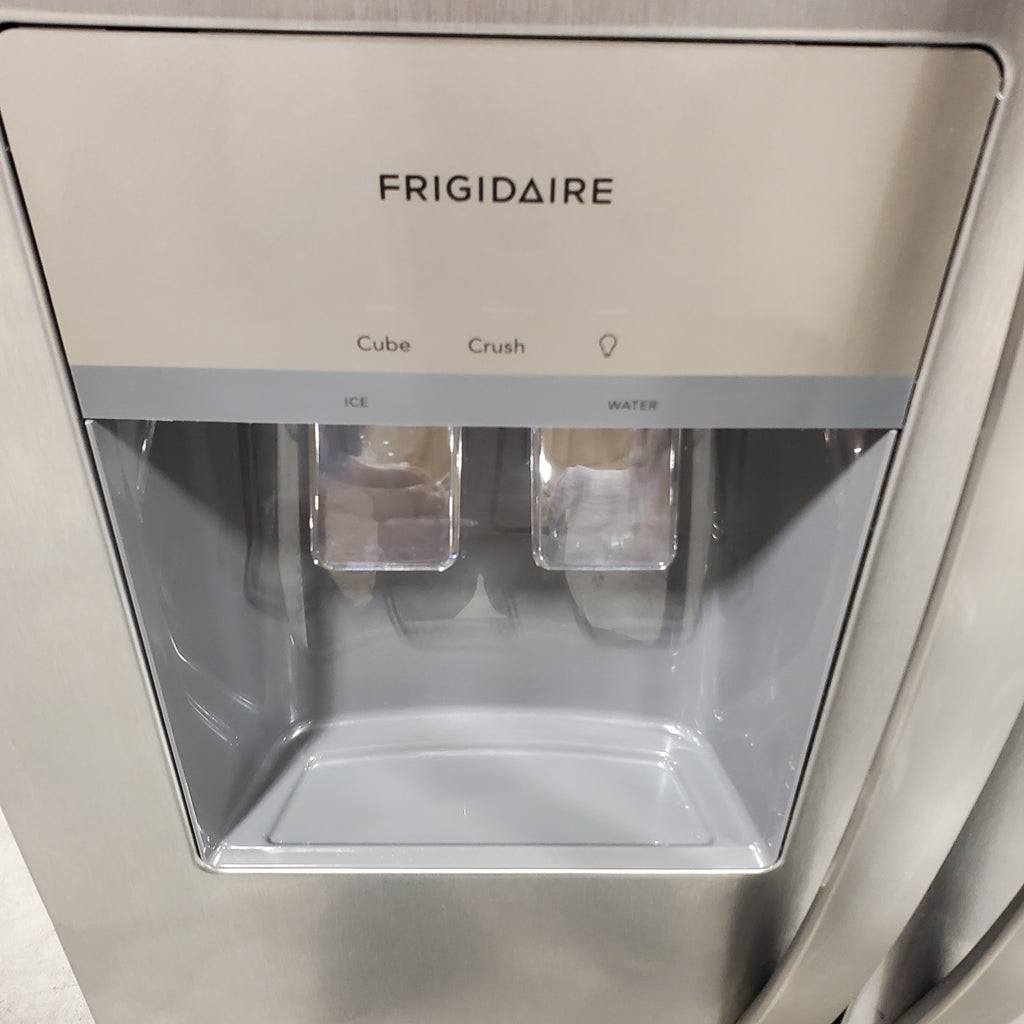 Pictures of Frigidaire 33" Wide 22.3 cu. ft. ENERGY STAR Side by Side Refrigerator Stainless Steel with Exterior Water and Ice Dispenser 20SD102 - FRSS2323AS - Scratch & Dent (Minor) - Neu Appliance Outlet - Discount Appliance Outlet in Austin, Tx