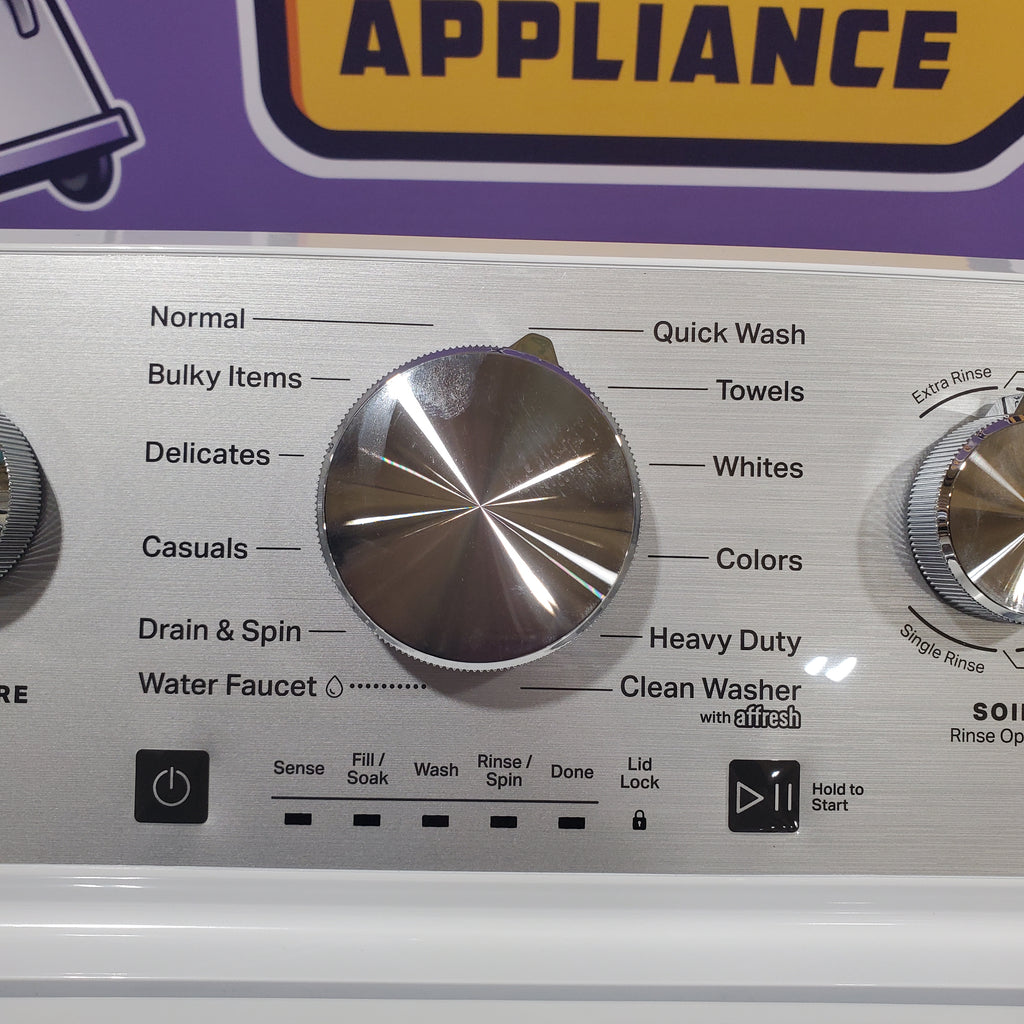 Pictures of Maytag Top Load 4.7 cu. ft. Agitator Washer with Extra Power and Deep Fill Option MVW5435PW and Gas Wrinkle Prevent 7.0 cu. ft Dryer with End of Cycle Signal MGD4500MW - Neu Appliance Outlet - Discount Appliance Outlet in Austin, Tx