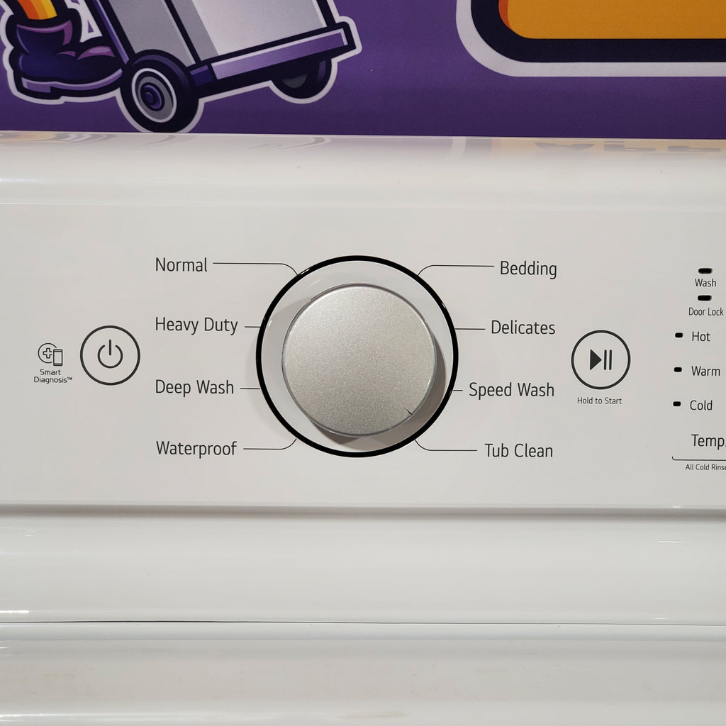 Pictures of LG White Top Load 5.0 Cu. Ft. Mega Capacity Washer with TurboDrum Technology WT7150CW - Scratch & Dent (Moderate) - Neu Appliance Outlet - Discount Appliance Outlet in Austin, Tx