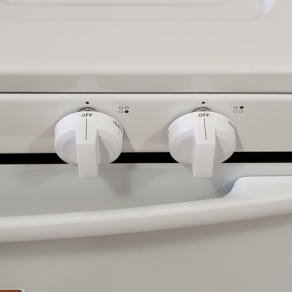 Pictures of Amana Gas 30" Range with Easy Clean Glass Door and Temp Assure Cooking System in White AGR4203MNW - Scratch and Dent (Minor) - Neu Appliance Outlet - Discount Appliance Outlet in Austin, Tx