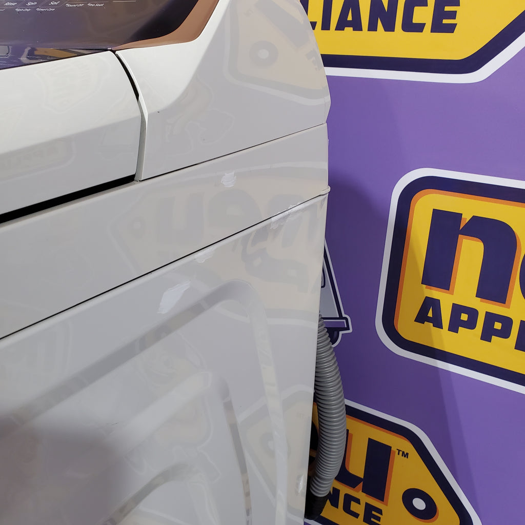 Samsung Smart Top Load 5.5 Cu. Ft. with Auto Dispense Washer WA55CG7500AE - Scratch & Dent (Moderate)  and  Samsung 7.4 cu. ft. Vented Smart Gas Dryer in Ivory with Steam Sanitize+ 16181 - DVG55CG7500E - Scratch & Dent (Moderate)