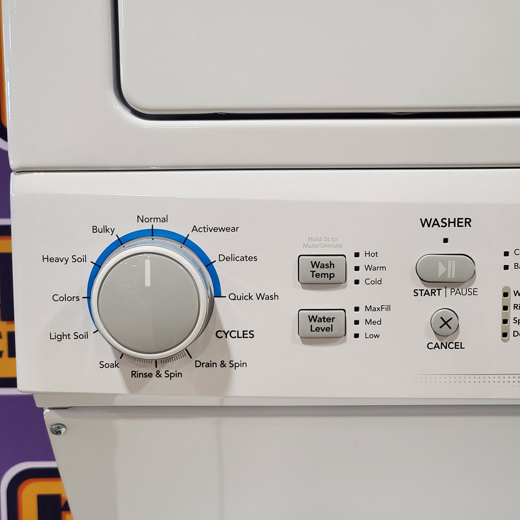 Pictures of Frigidaire Electric Washer/Dryer Laundry Center - 3.9 Cu. Ft Washer and 5.5 Cu. Ft. Dryer FLCE7522AW - Open Box - Neu Appliance Outlet - Discount Appliance Outlet in Austin, Tx