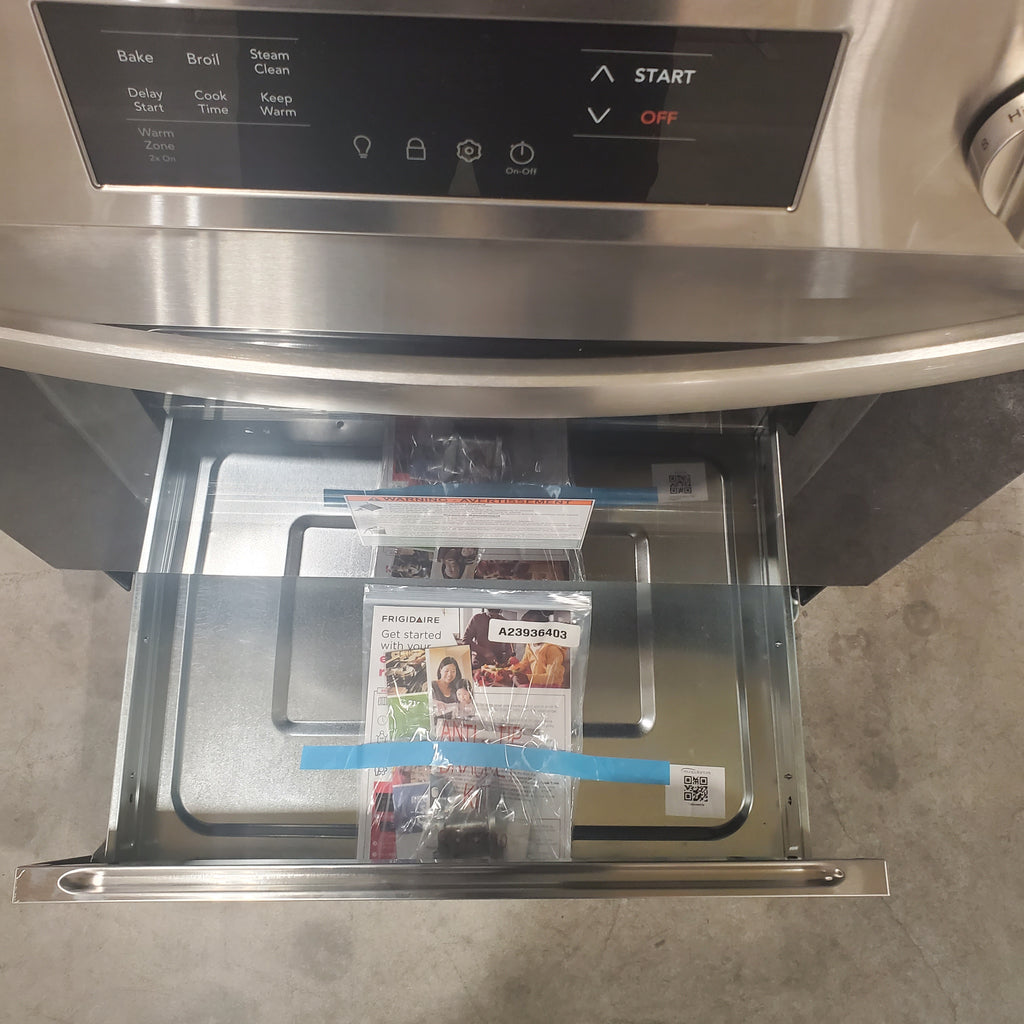 Pictures of Frigidaire Stainless Steel Electric 5 Burner 30 Inch Range with Steam Clean and Even Baking Technology FCFE3062AS - Open Box - Neu Appliance Outlet - Discount Appliance Outlet in Austin, Tx