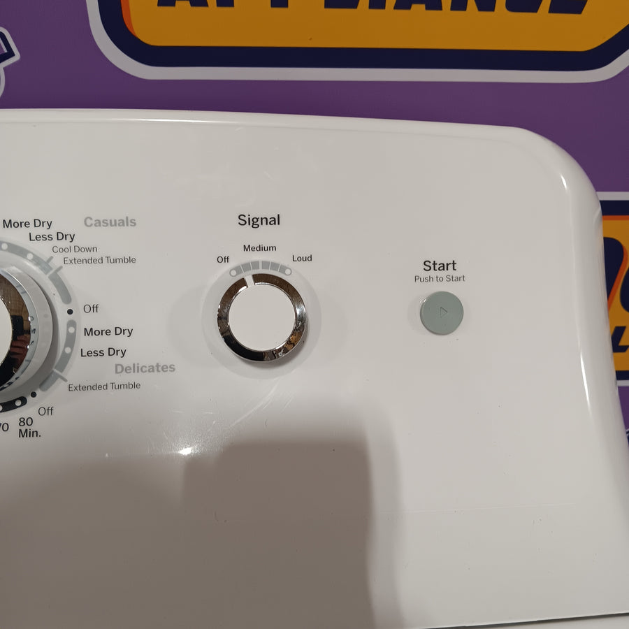 GE White Top Load 4.0 Cu. Ft. Capacity Washer with Stainless Steel Wash Basket GTW325ASWWW - New in Box and GE White Electric 7.2 Cu. Ft. Dryer with Aluminized Alloy Drum 16235 - GTD42EASJWW - Certified Refurbished