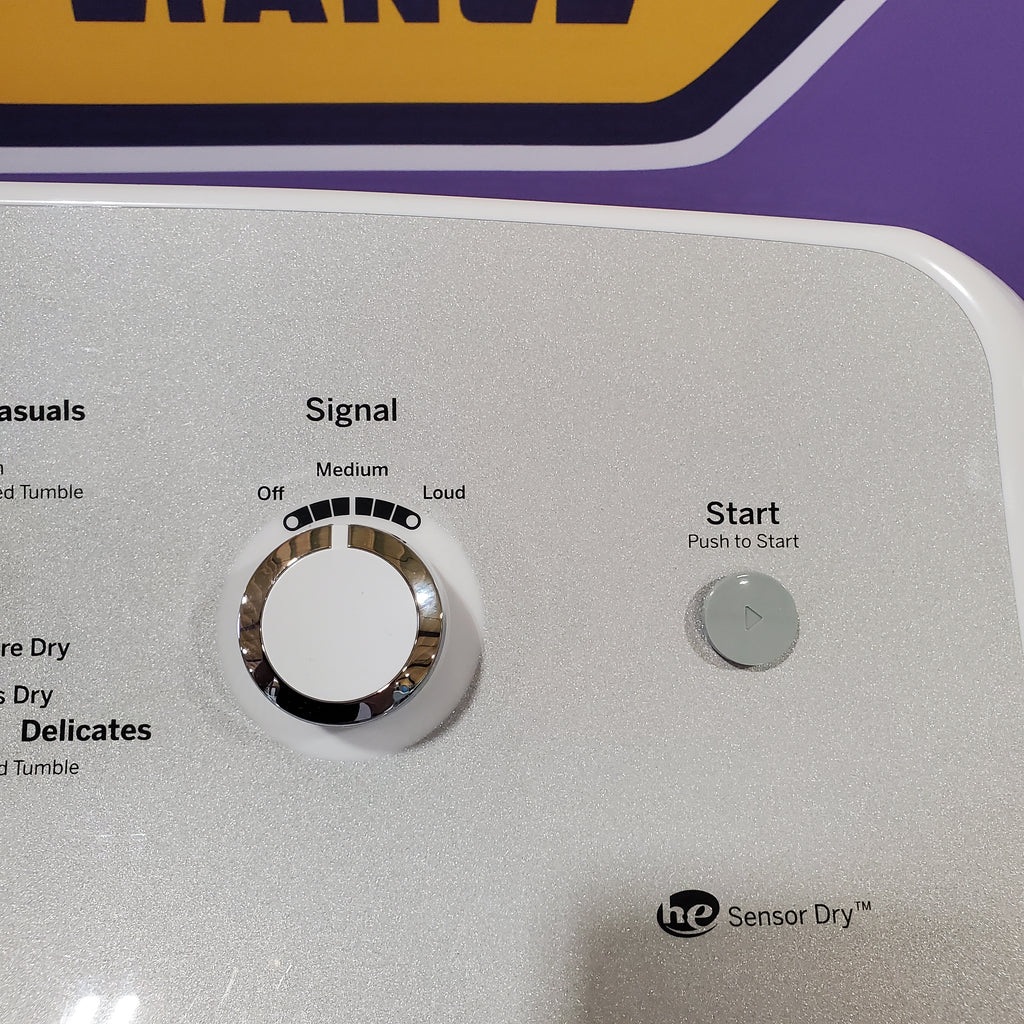 Pictures of GE White Electric Aluminized Alloy Drum 7.2 Cu. Ft. Dryer with Sensor Dry and Extended Tumble GTD45EASJWS - Certified Refurbished - Neu Appliance Outlet - Discount Appliance Outlet in Austin, Tx