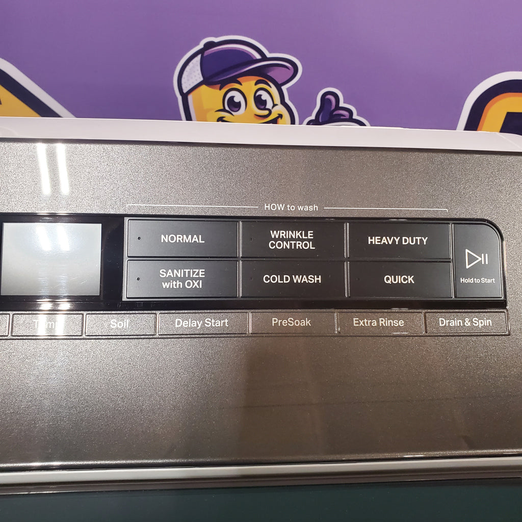 Pictures of Whirlpool High Efficiency Agitator Large Top-Load Washer in White WTW5105HW - Scratch & Dent (Minor) and Whirlpool 7.4 cu. ft. Electric Dryer with AccuDry Sensor and Wrinkle Shield WED5100HW - Scratch & Dent (Minor) - Neu Appliance Outlet - Discount Appliance Outlet in Austin, Tx