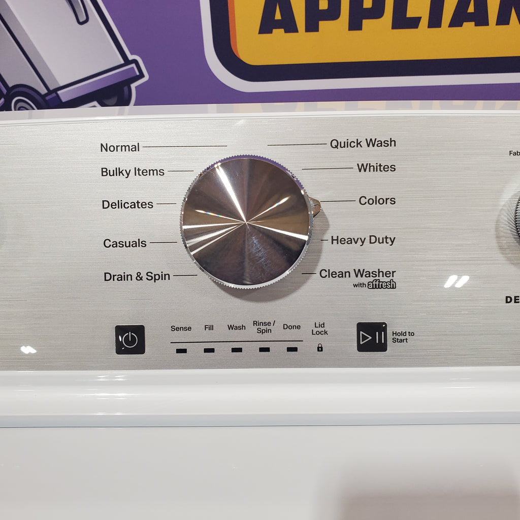 Pictures of Maytag 4.5 cu. ft. Capacity Top Load Washer with Power™ Agitator and Deep Fill MVW4505MW - Open Box and Maytag 7.0 cu. ft. Capacity Top Load Electric Wrinkle Prevent Dryer 16039 - MED4500MW - Open Box - Neu Appliance Outlet - Discount Appliance Outlet in Austin, Tx