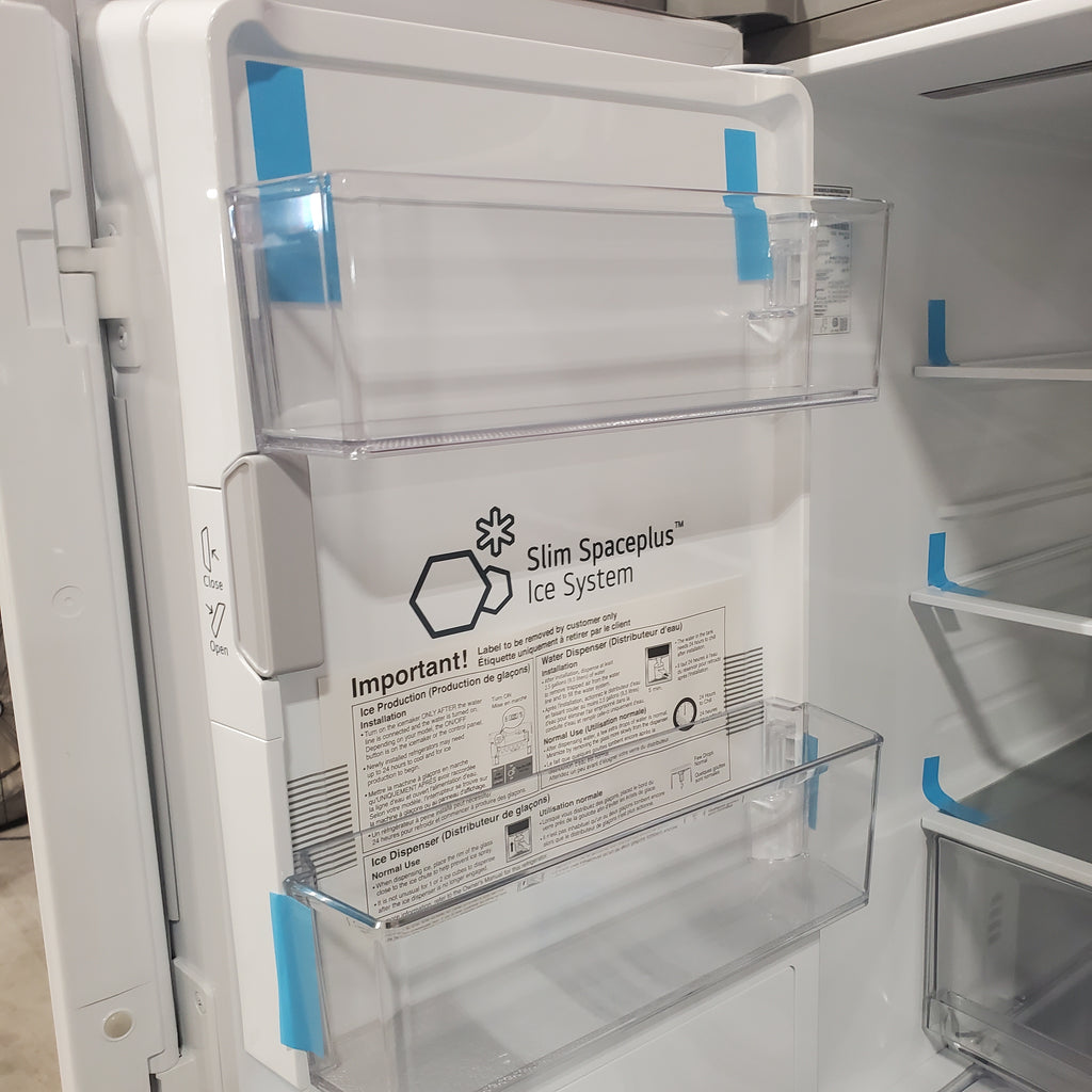 Pictures of LG 26 cu ft ENERGY STAR Counter-depth Smart French Door Refrigerator in Fingerprint Resistant Stainless Steel with Dual Ice Maker 3SD681 - LRFXC2606S - Scratch & Dent (Minor) - Neu Appliance Outlet - Discount Appliance Outlet in Austin, Tx