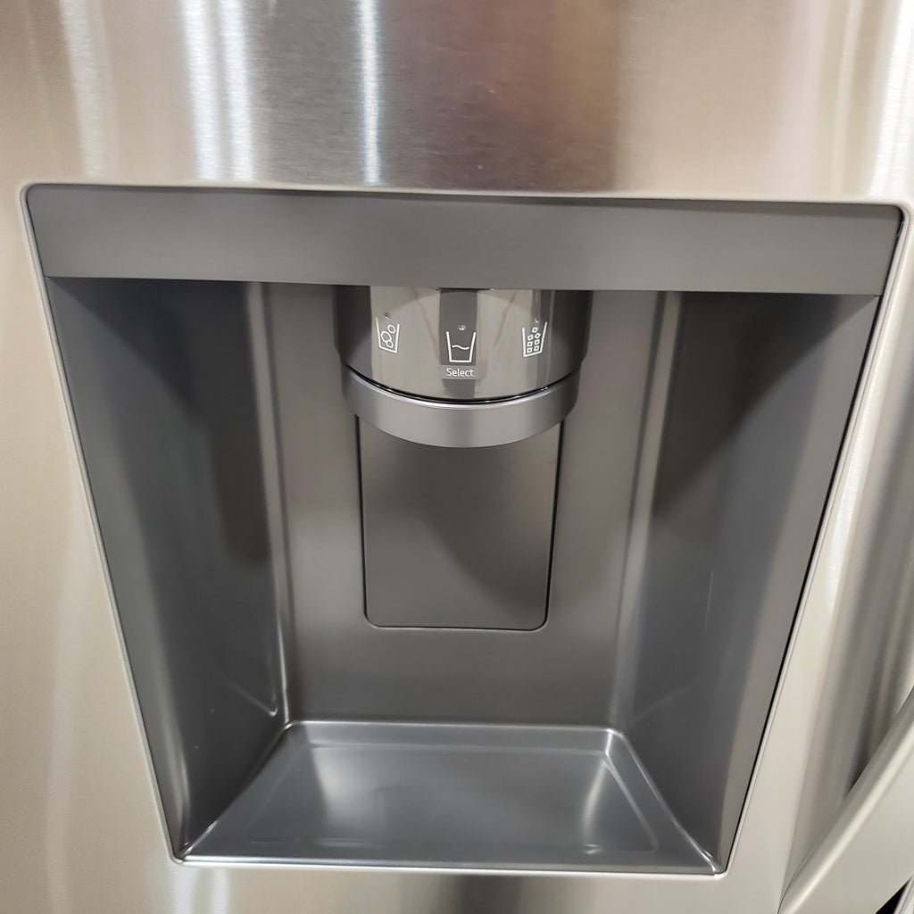 Pictures of LG 26 cu ft ENERGY STAR Counter-depth Smart French Door Refrigerator in Fingerprint Resistant Stainless Steel with Dual Ice Maker LRFXC2606S - Scratch & Dent (Minor) - Neu Appliance Outlet - Discount Appliance Outlet in Austin, Tx