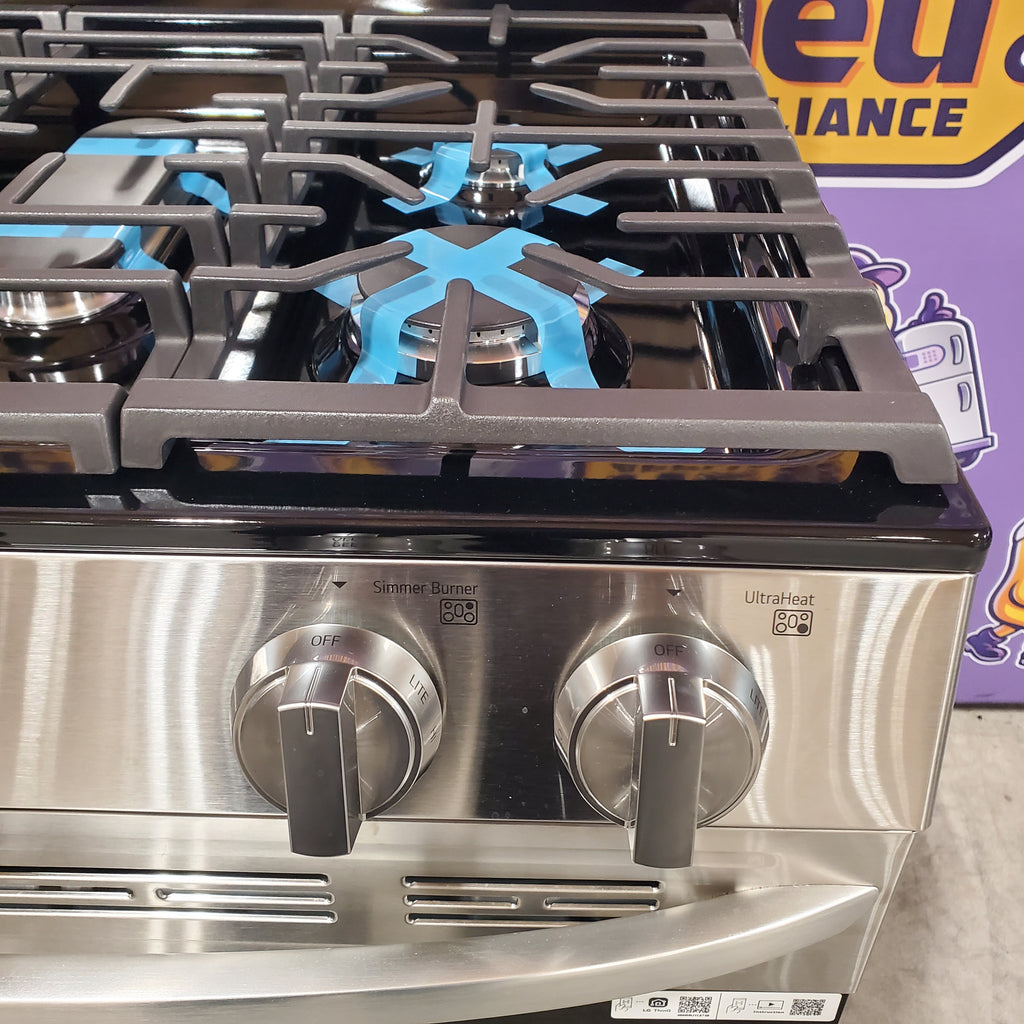 LG 5.8 cu. ft. Smart Wi-Fi Enabled Fan Convection Gas Range with Air Fry & EasyClean® 21SD026 - LRGL5823S - Scratch & Dent (Minor)