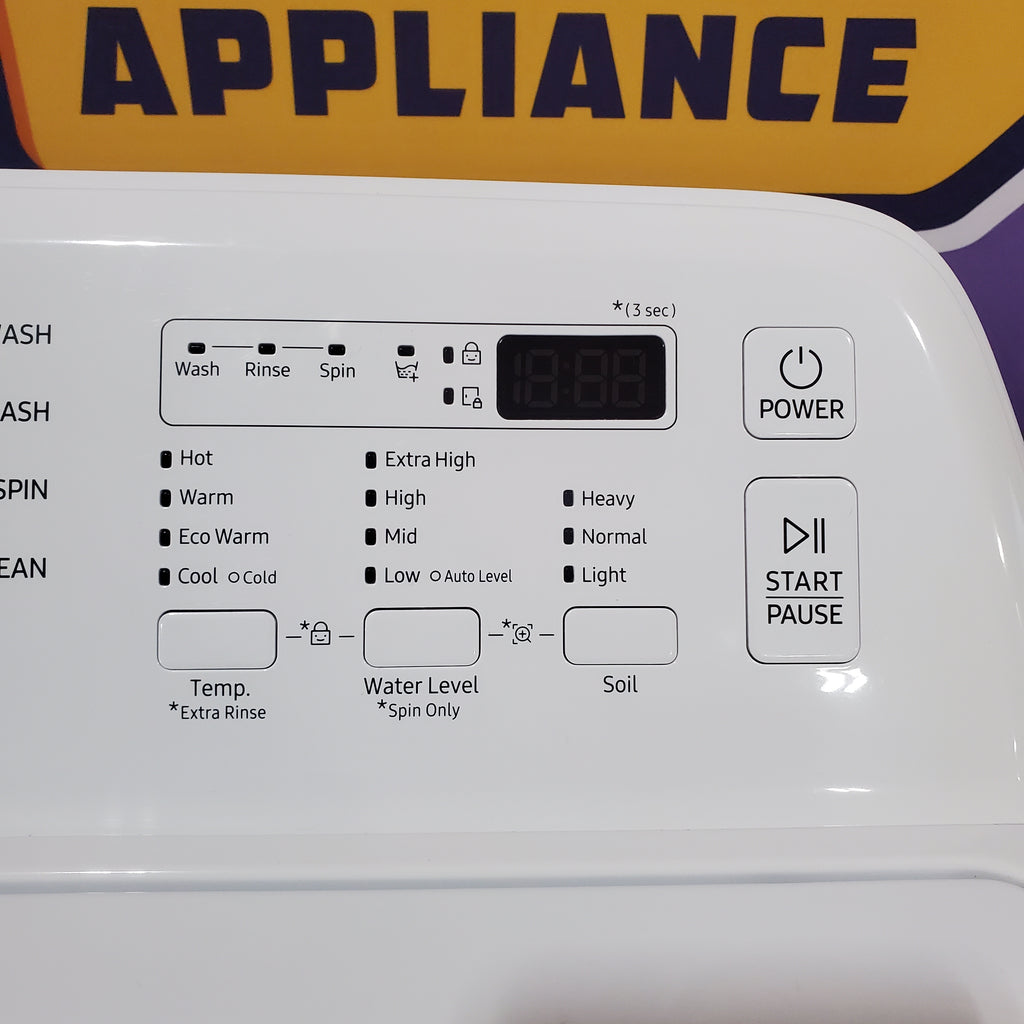 Pictures of Samsung 4.5 cu. ft. Top Load Washer with Vibration Reduction Technology+ in White 1CR05083 - WA45T3200AW - Certified Refurbished - Neu Appliance Outlet - Discount Appliance Outlet in Austin, Tx