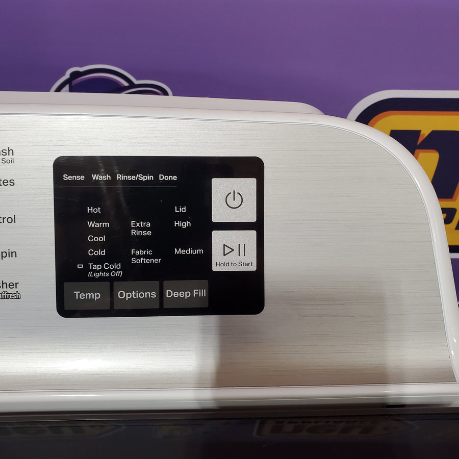 Maytag Top Load 4.8 cu ft Washer with Deep Fill and Slow-Close Glass Lid MVW6200KW - Scratch & Dent (Moderate) and Maytag 7.0 cu. ft Top Load Electric Dryer with Moisture Sensing 16227 - MGD6200KW - Scratch and Dent (Minor)