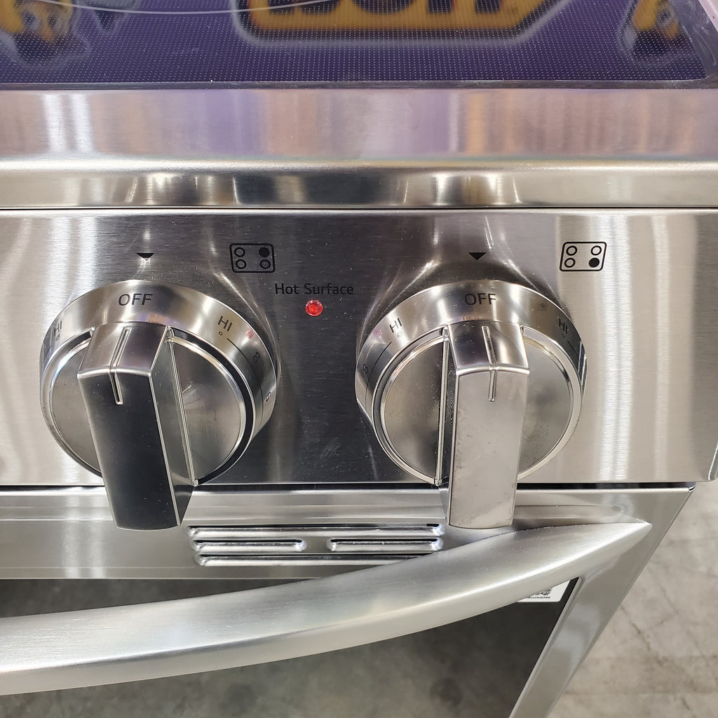 Pictures of Lg Stainless Steel 6.3 cu. ft. Smart Induction Slide-in Range with ProBake Convection® and Air Fry LSIL6334FE - Open Box - Neu Appliance Outlet - Discount Appliance Outlet in Austin, Tx