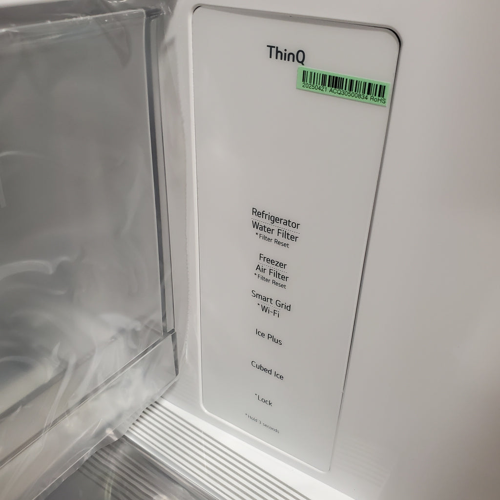 LG 25 cu. ft. Counter-Depth MAX™ with Zero Clearance™ 3-Door French Door Refrigerator with Thin Door Design 3SD698 - LF25Z6211S - Scratch & Dent (Minor)