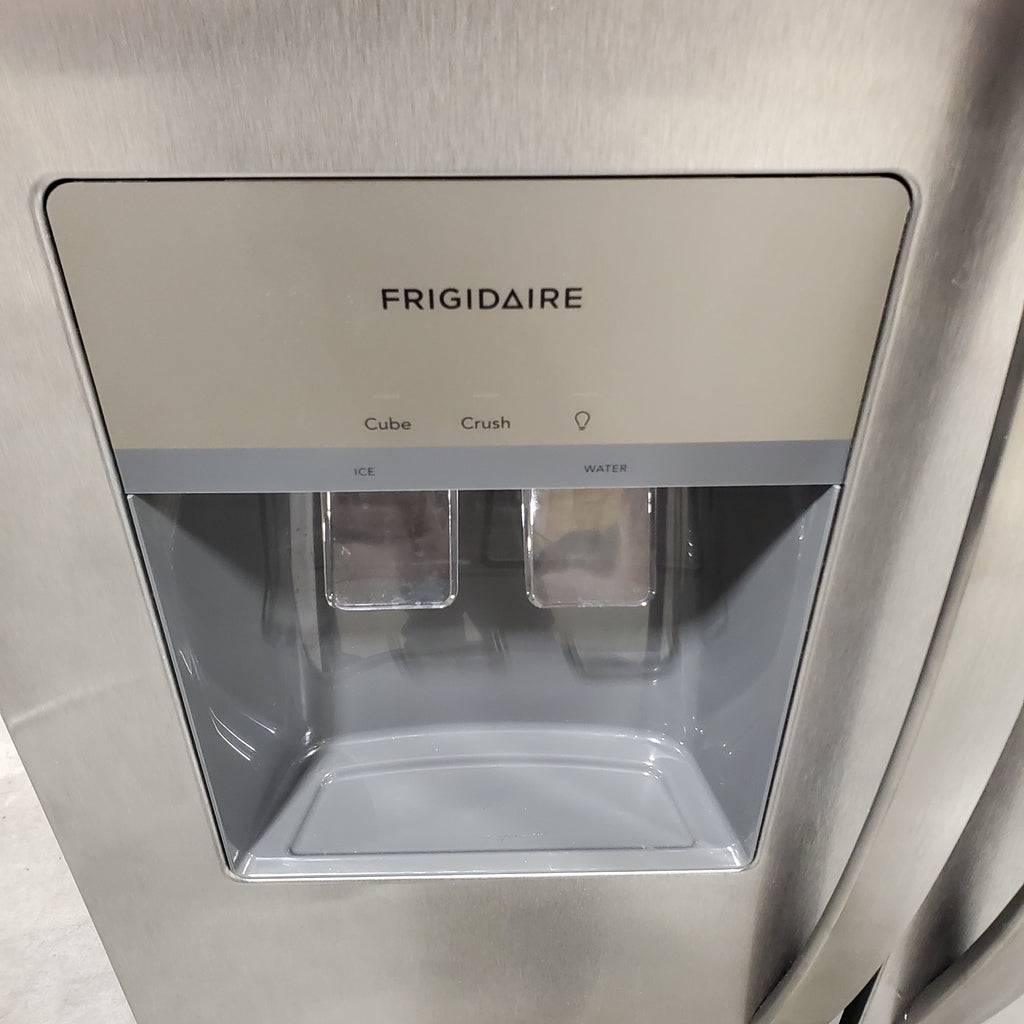 Frigidaire 25.6 cu. ft. ENERGY STAR Side by Side Refrigerator with Exterior Water and Ice Dispenser in Stainless Steel 3SD1005 - FRSS2623AS - Scratch & Dent (Moderate)