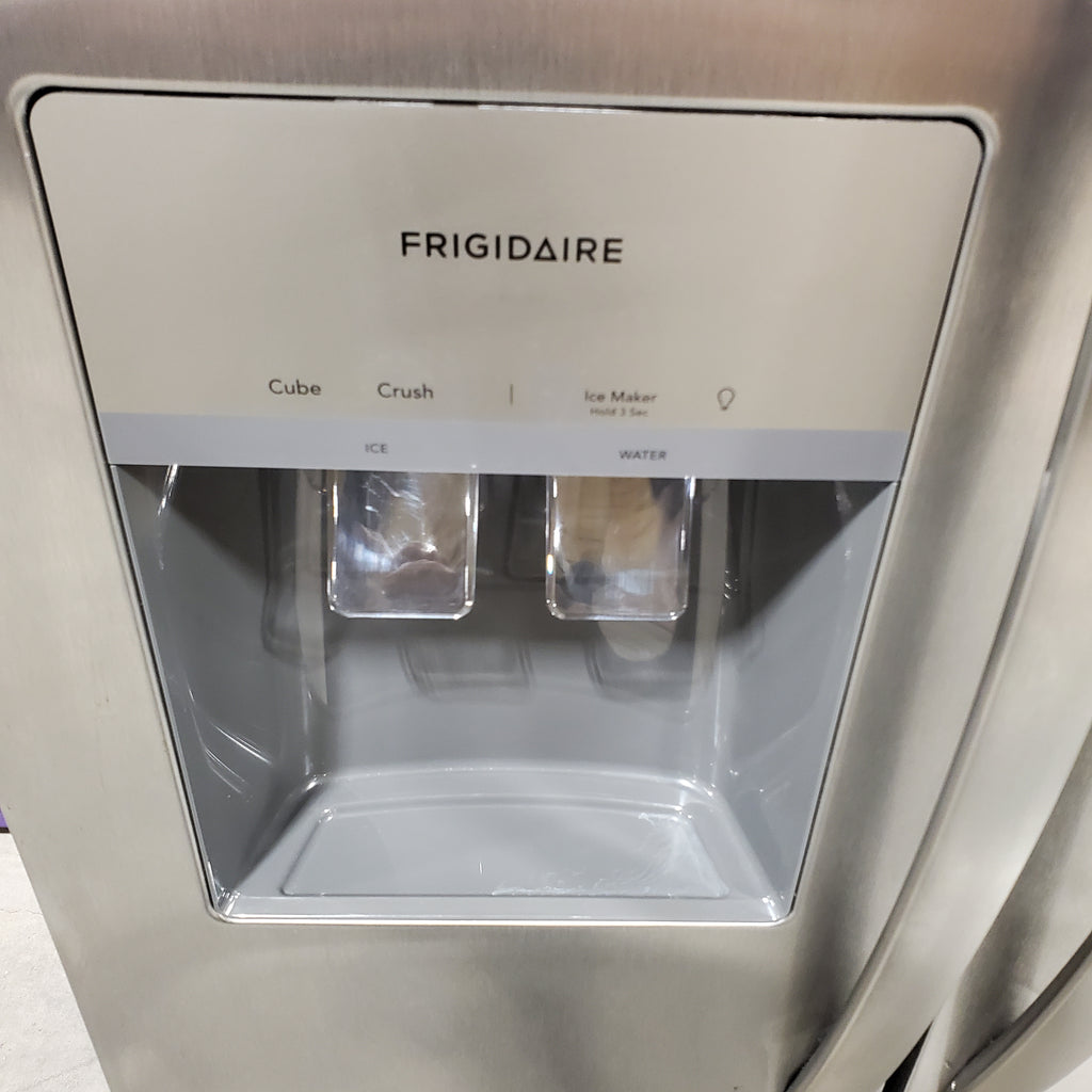 Pictures of Frigidaire 22 Cu. Ft. Counter-Depth Side-by-Side Refrigerator in Stainless Steel 3SD815 - FRSC2333AS - Scratch & Dent (Moderate) - Neu Appliance Outlet - Discount Appliance Outlet in Austin, Tx