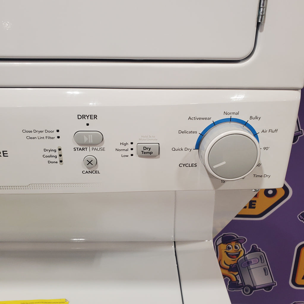 Pictures of Frigidaire Gas Washer/Dryer Laundry Center - 3.9 Cu. Ft Washer and 5.5 Cu. Ft. Dryer 3SD605 - FLCG7522AW - Scratch & Dent (Moderate) - Neu Appliance Outlet - Discount Appliance Outlet in Austin, Tx