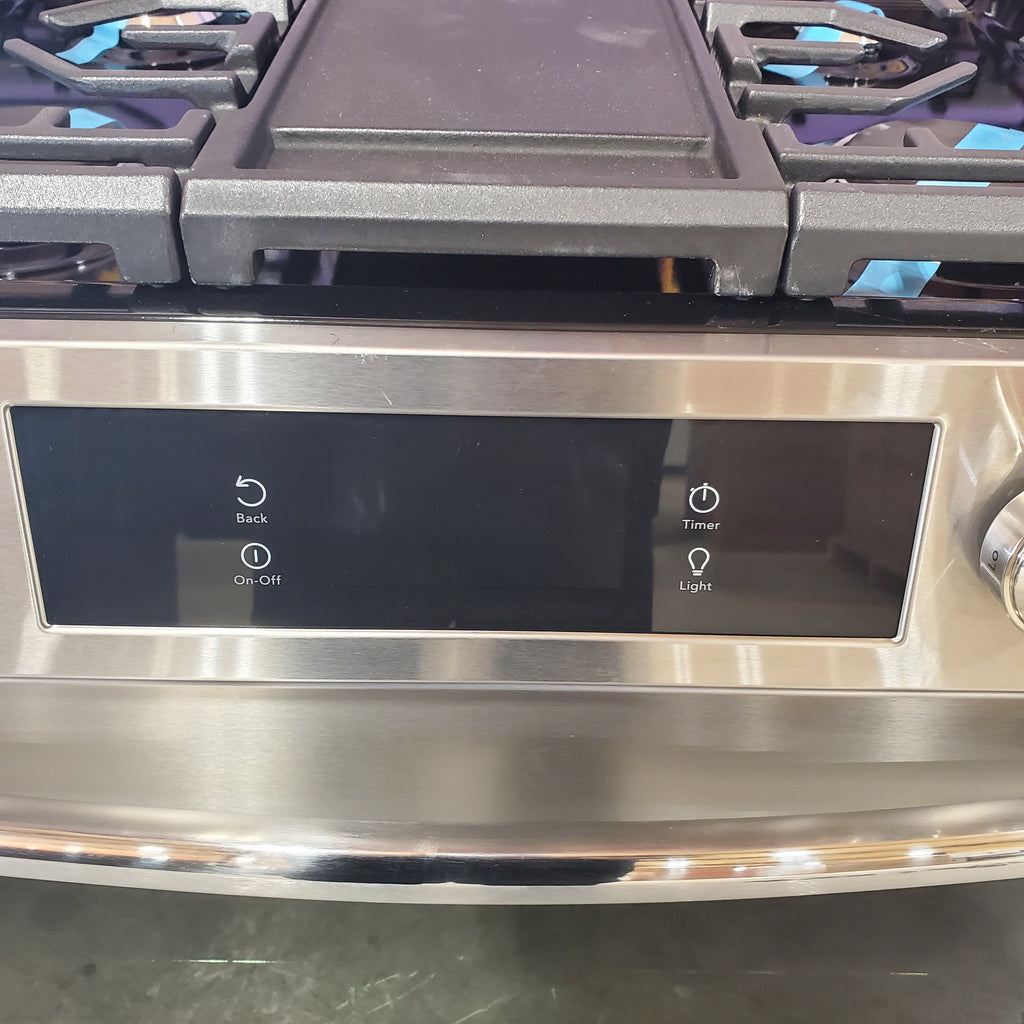 Frigidaire Gallery 6 cu. ft. 5 Burner Slide-In Gas Range with Total Convection and Air Fry in Smudge Proof Stainless Steel 3SD857 - GCFG3060BF - Open Box