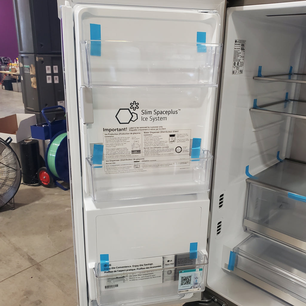 Pictures of LG 26 cu. ft. Counter-Depth French Door Refrigerator in Stainless Steel with Mirror InstaView™ LRYKC2606S - Open Box - Neu Appliance Outlet - Discount Appliance Outlet in Austin, Tx