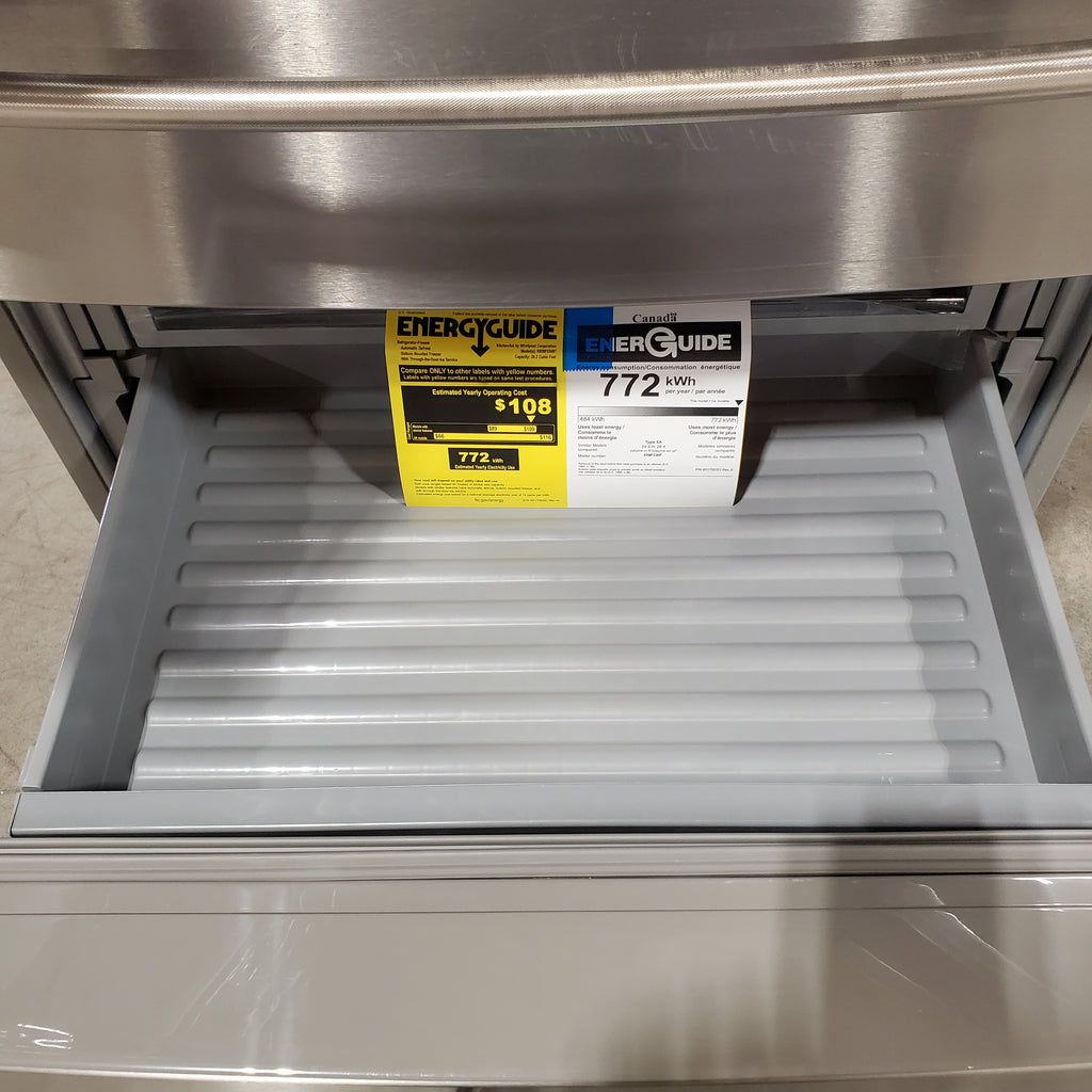 KitchenAid PrintShield Stainless 26.2 Cu. Ft. Multi-Door French Door Refrigerator with Platinum Interior and FreshChill™ Full-Width Refrigerated Drawer 22131SD105 - KRMF536RPS - Open Box