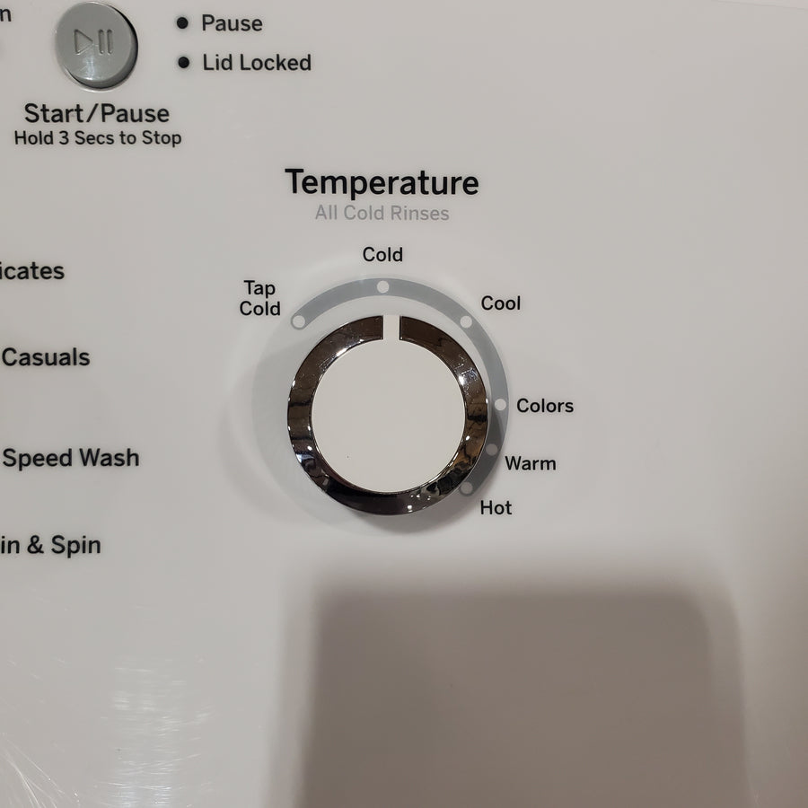 GE® 3.8 cu. ft. Capacity Washer with Stainless Steel Basket in White GTW330ASKWW - Scratch & Dent (Moderate) and GE® 7.2 cu. ft. Capacity Aluminized Alloy Drum Electric Dryer 16228 - GTD33EASKWW - Scratch & Dent (Minor)