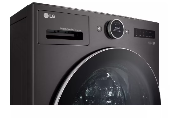 Pictures of LG Black Steel 5.0 Cu. Ft. All in One WashCombo with Inverter HeatPump Technology WM6998HBA - New in Box - Neu Appliance Outlet - Discount Appliance Outlet in Austin, Tx