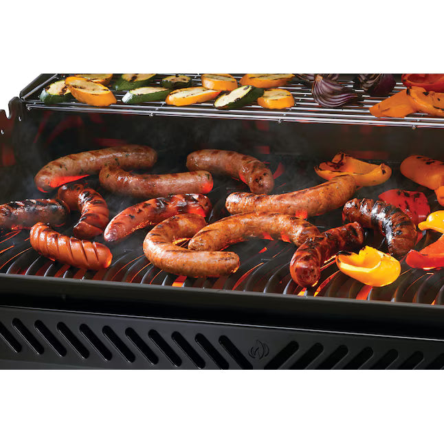 NAPOLEON Rogue PRO 625 Series Black 5-Burner Infrared Natural Gas Grill 1-Side Burner RP625SIB - Open Box