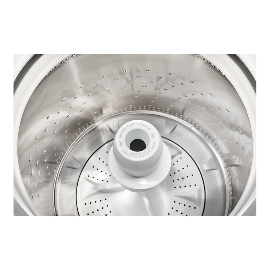 Whirlpool 3.8 cu. ft. Top Load Washer with Stainless Steel Wash Basket and 360 Wash Agitator WTW4816TW - Open Box and Whirlpool White Electric Extra Large 7.0 Cu. Ft. Dryer with Wrinkle Shield WED4815EW - Open Box