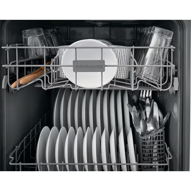Frigidaire 24 In. in. Front Control Built-In Tall Tub Dishwasher in White with 3-Cycles, 55 dBA 20534SD696 - FFCD2413UW - Scratch & Dent (Moderate)