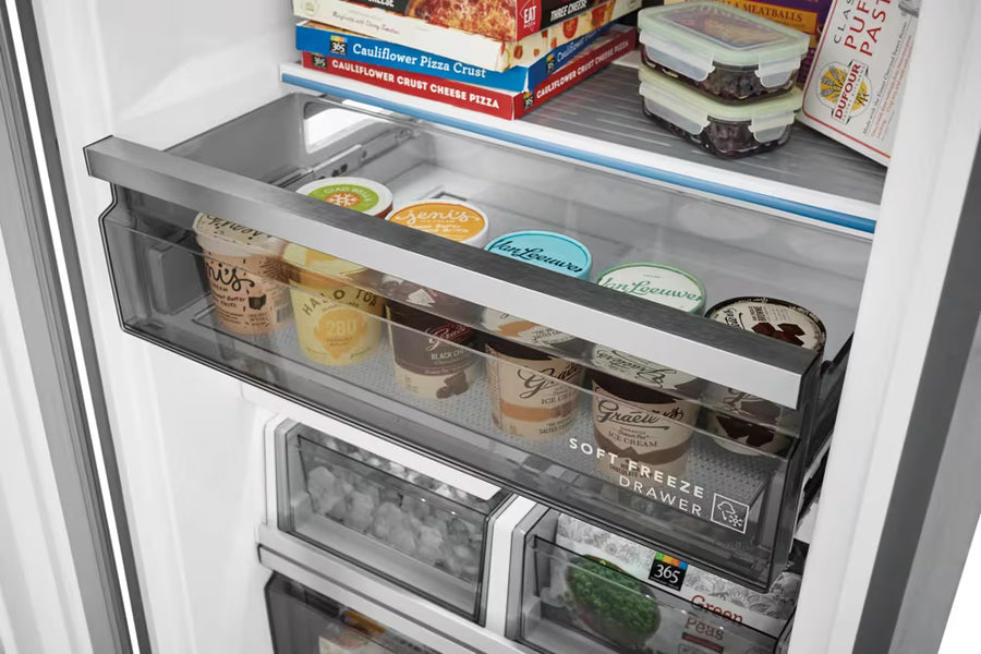 Frigidaire Professional 19 Cu. Ft. Single-Door Refrigerator in Stainless Steel FPRU19F8WF - Scratch & Dent (Minor) and Frigidaire Professional 19 Cu. Ft. Single-Door Freezer FPFU19F8WF - Scratch & Dent (Moderate)