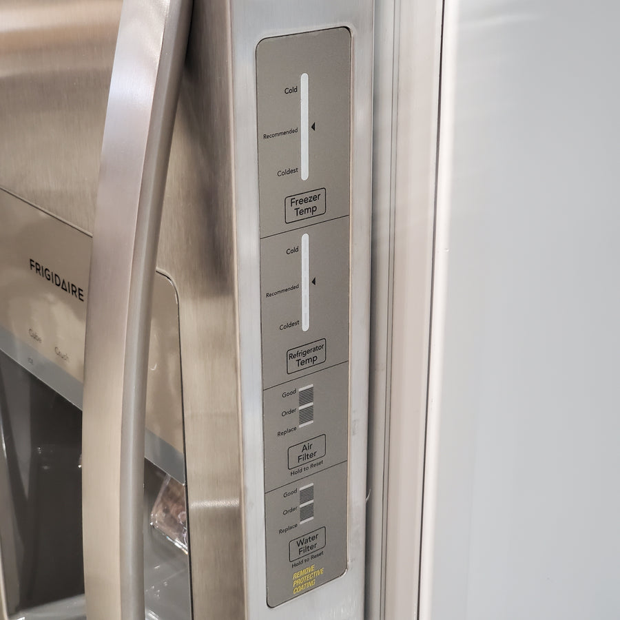 Frigidaire 33" Wide 22.3 cu. ft. ENERGY STAR Side by Side Refrigerator Stainless Steel with Exterior Water and Ice Dispenser 3SD1086 - FRSS2323AS - Scratch & Dent (Minor)