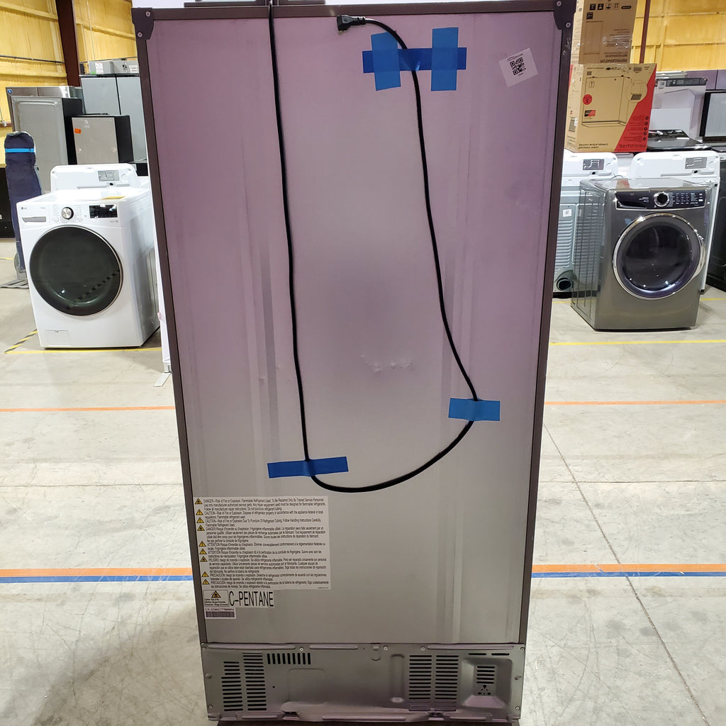 Hamilton Beach 15.6-cu ft Counter-Depth 32-in Wide Side-by-Side Refrigerator in Stainless Steel 25SD038 - HZ8551 - Scratch & Dent (Moderate)