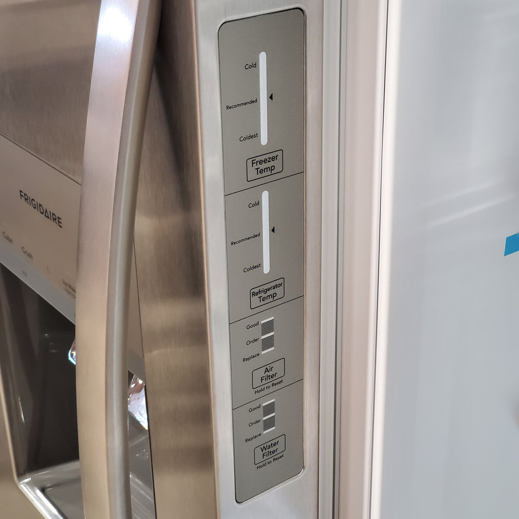 Frigidaire 22 Cu. Ft. Counter-Depth Side-by-Side Refrigerator in Stainless Steel 3SD1093 - FRSC2333AS - Scratch & Dent (Minor)