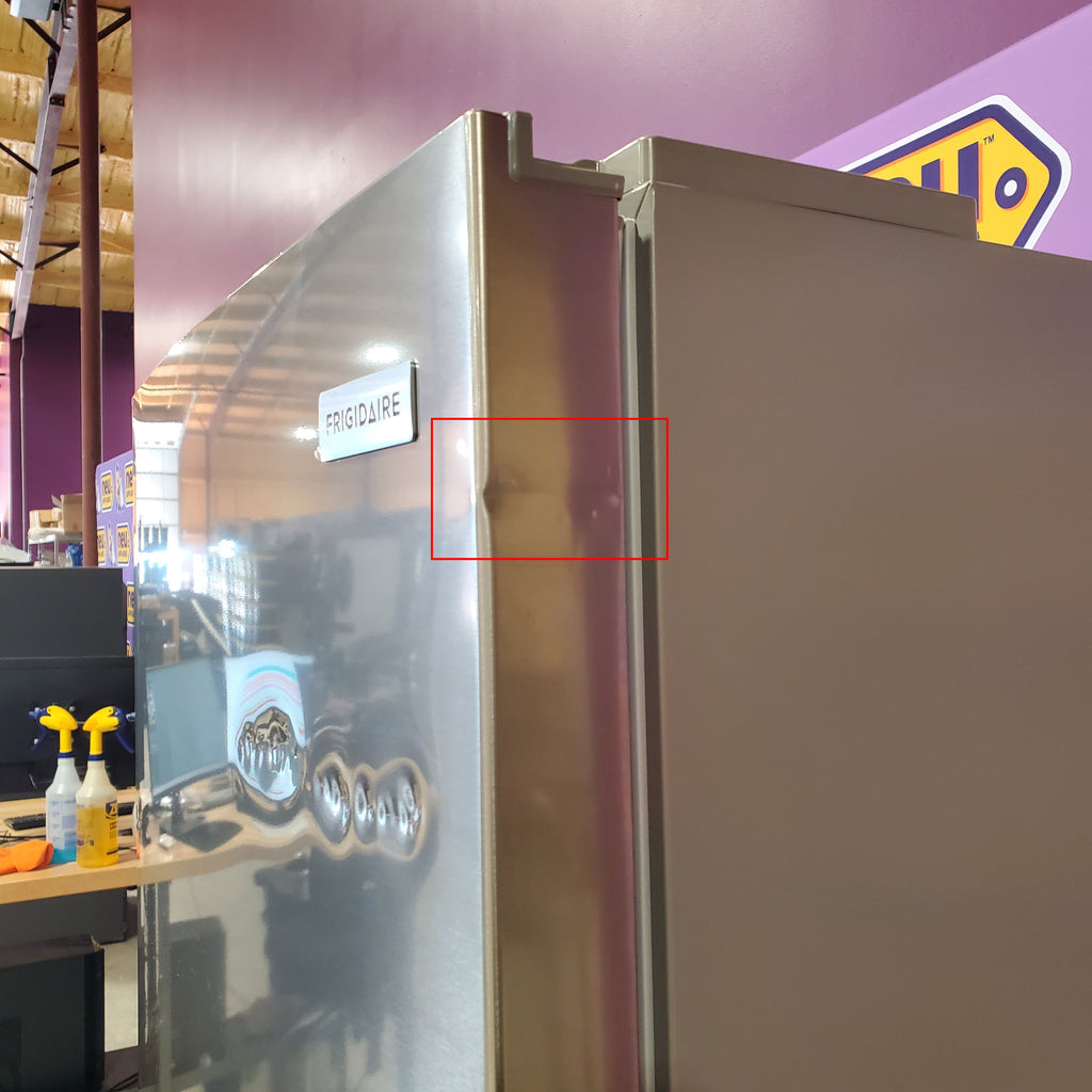 Frigidaire 12 Cu. Ft. 24-inch Wide Garage Ready Bottom Freezer Refrigerator in Stainless Steel 3SD1007 - FRBG1224AV - Scratch & Dent (Moderate)