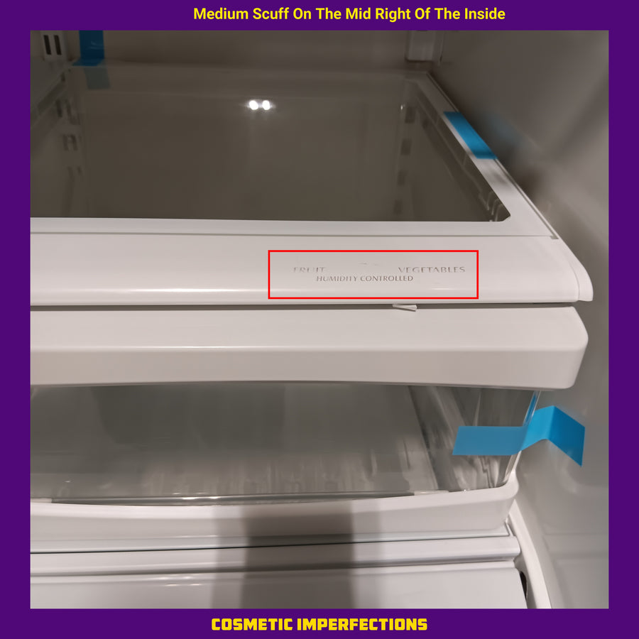 Maytag 25.2-cu ft French Door Refrigerator with Ice Maker in Fingerprint Resistant Stainless Steel MFF2558FEZ - Scratch & Dent (Moderate)