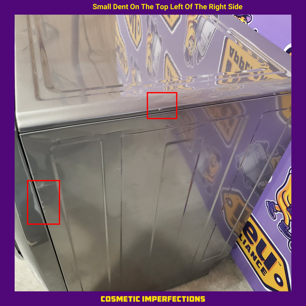 Electrolux Titanium Front Load 600 Series 4.5 Cu. Ft. Washer with Smartboost ELFW7637AT - Scratch & Dent (Moderate) and Electrolux 8 cu. ft. vented Front Load Stackable 600 Series Electric Dryer with LuxCare Dry 16248 - ELFE7637AT - Scratch & Dent (Minor)