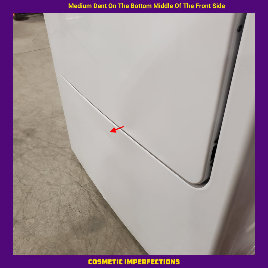 GE White Top Load 4.0 Cu. Ft. Capacity Washer with Stainless Steel Wash Basket GTW325ASWWW - New in Box and GE White Electric 7.2 Cu. Ft. Dryer with Aluminized Alloy Drum 16207 - GTD42EASJWW - Certified Refurbished