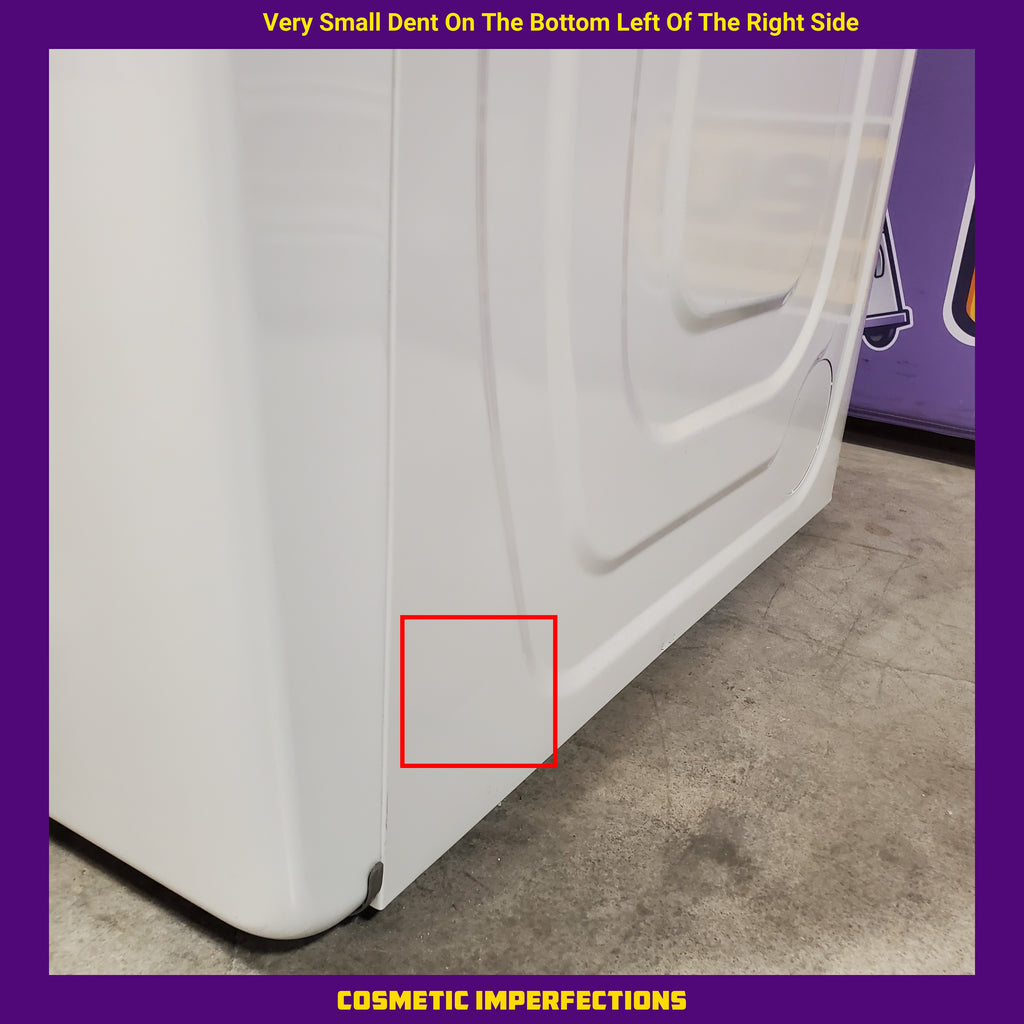 Samsung 7.5 Cu. Ft. Stackable Smart Electric Dryer with Steam and Sensor Dry in Ivory 22131SD88 - DVE50BG8300EA3 - Scratch & Dent - Minor (Copy)