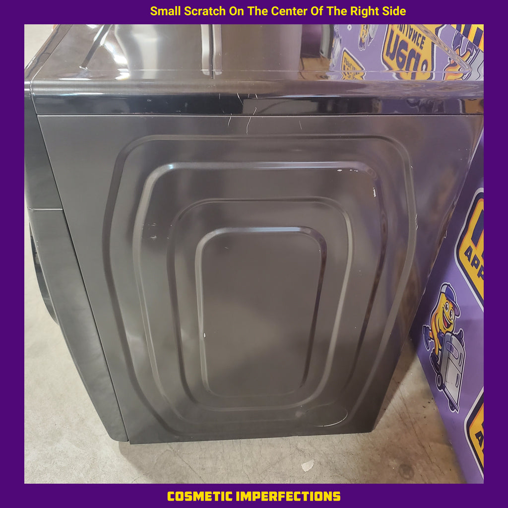 Samsung 7.5 cu. ft. Smart Electric Dryer with Steam Sanitize+ and Sensor Dry in Brushed Black 24SD016 - DVE50BG8300V - Scratch & Dent (Minor)