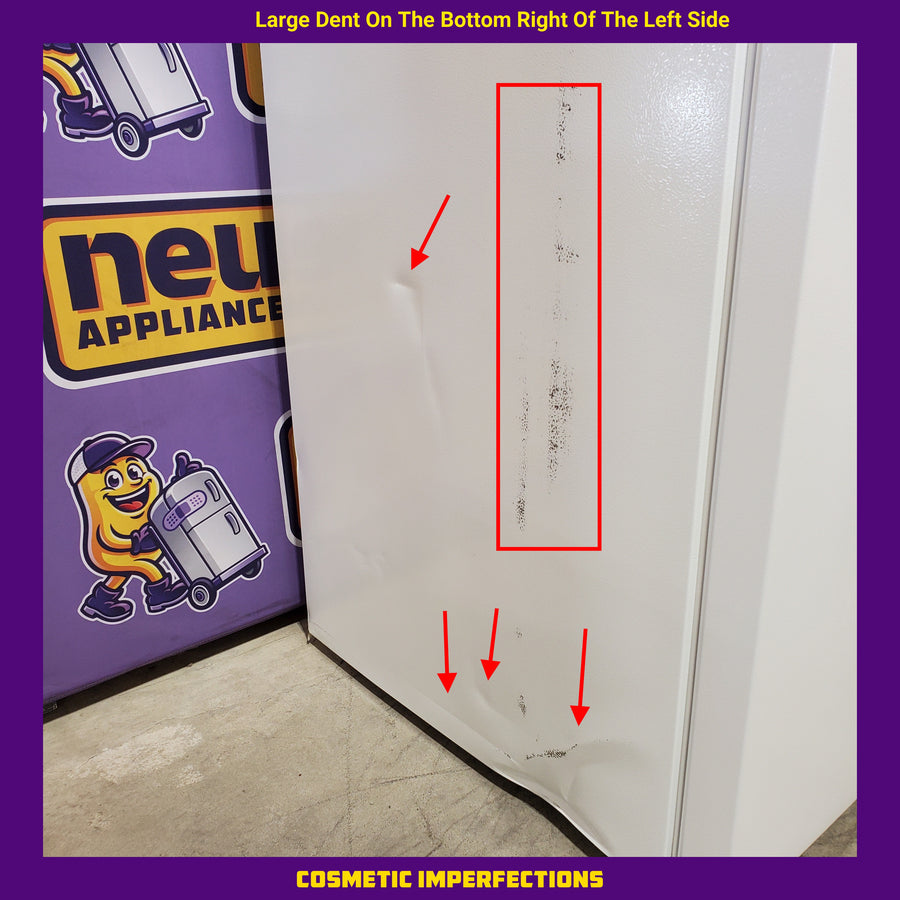 Vissani 14.2 cu. ft. Top Freezer Refrigerator in White, Garage Ready 251315SD1083 - MDTF14WH5 - Scratch & Dent (Moderate)