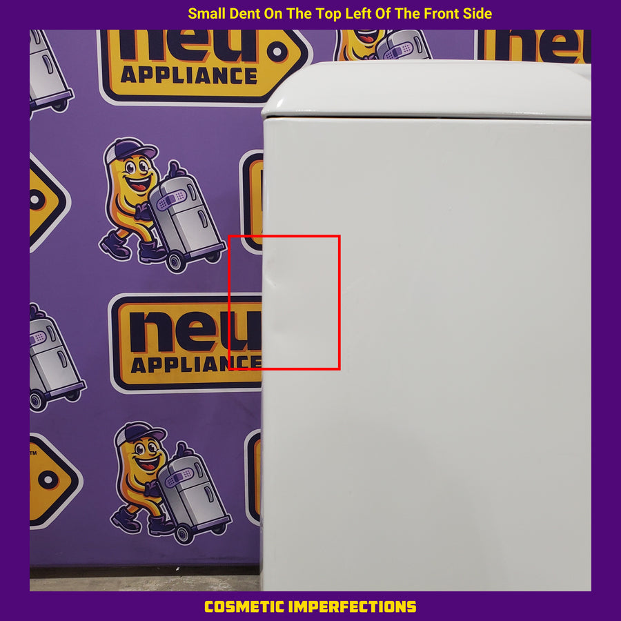 Hotpoint® 4.0 cu. ft. Capacity Washer with Cold Plus and Water Level Control HTW265ASWWW - Scratch & Dent (Major) and Hotpoint 6.2 cu. ft. Capacity Electric Dryer with Up To 120 ft. Venting and Shallow Depth 16177 - HTX26EASWWW - Scratch & Dent (Minor)