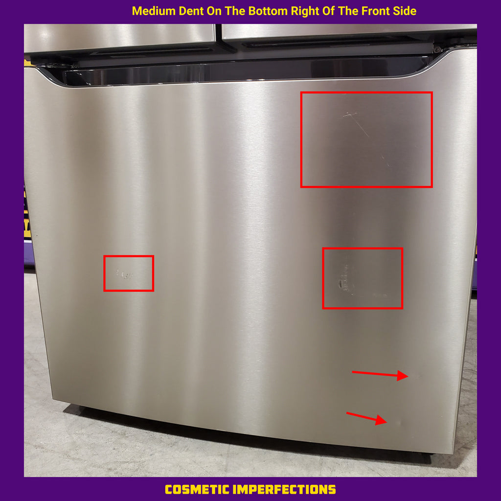 Frigidaire Gallery 20 Cu. Ft. 30" Wide Standard-Depth French Door Refrigerator in Stainless Steel 20SD80 - GRFN2023AF - Scratch & Dent (Minor)