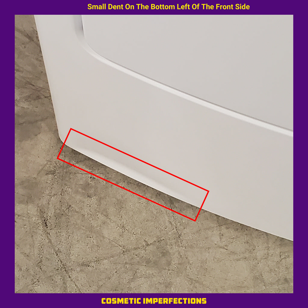 Midea 4.5 cu. ft. Smart Top Load Washer with Wave-Impeller in White MLV45N3BWW - Scratch & Dent (Moderate) and Midea 7 cu. ft. Smart Electric Tumble Dryer with Sensor Dry MLTE45N4BWW - Scratch & Dent (Minor)