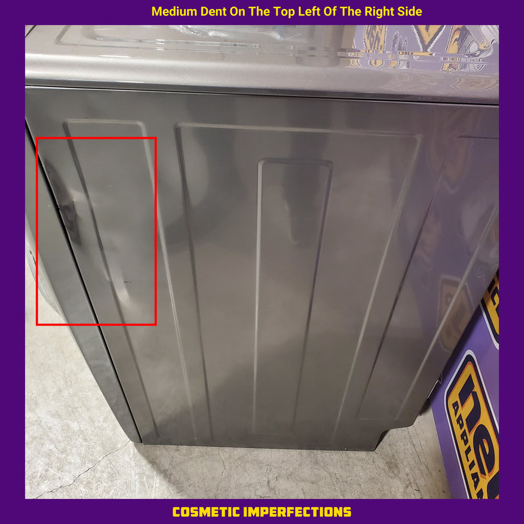 Electrolux Titanium Front Load 600 Series 4.5 Cu. Ft. Washer with Smartboost ELFW7637AT - Scratch & Dent (Minor) and Electrolux 8 cu. ft. vented Front Load Stackable 600 Series Electric Dryer with LuxCare Dry 16098 - ELFE7637AT - Scratch & Dent (Moderate)