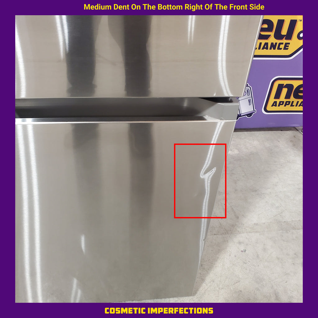 Pictures of Samsung 25 cu. ft. 33" Wide Standard Depth 3-Door French Door Smart Refrigerator in Stainless Steel with Beverage Center and Dual Ice 4SD416 - RF25C5551SR - Scratch & Dent (Minor) - Neu Appliance Outlet - Discount Appliance Outlet in Austin, Tx