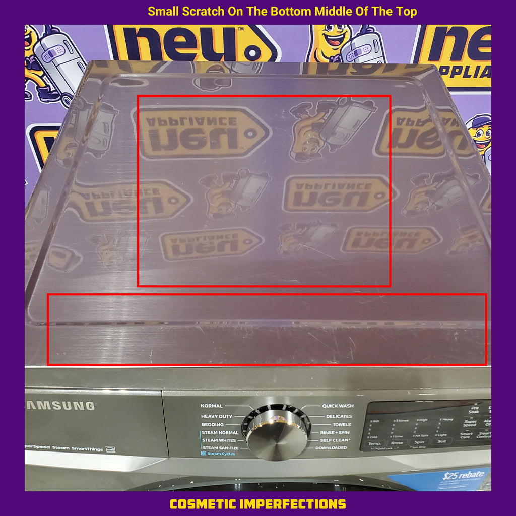 Samsung 4.5 cu. ft. Large Capacity Smart Front Load Washer with Super Speed Wash in Platinum 25139SD795 - WF45B6300AP - Scratch & Dent (Minor)