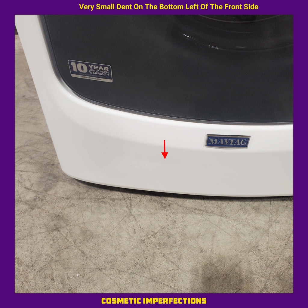 Pictures of Maytag 4.5 cu. ft. Front Load Washer with Extra Power and 12-Hr Fresh Spin™ Option MHW5630HW - Scratch & Dent (Minor) and Maytag Front Load 7.3 Cu. Ft. Electric Dryer with Extra Power and Quick Dry Cycle MED5630HW - Scratch & Dent (Minor) - Neu Appliance Outlet - Discount Appliance Outlet in Austin, Tx