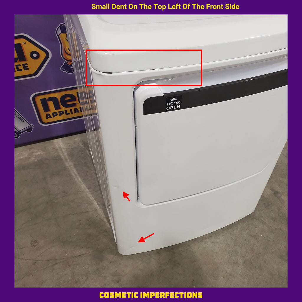 Pictures of Frigidaire 7 Cu. Ft. Electric Dryer in White 20SD160 - FLVE7523BW - Scratch & Dent (Moderate) - Neu Appliance Outlet - Discount Appliance Outlet in Austin, Tx